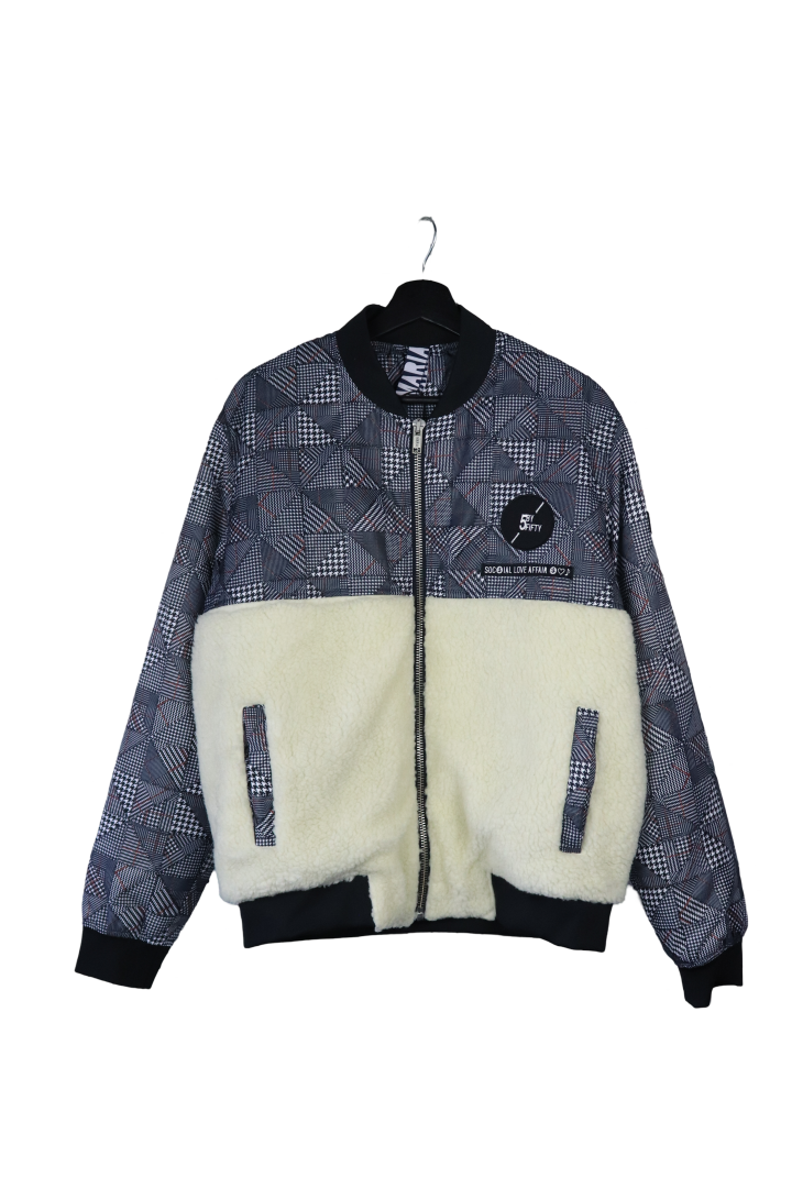 jacket code pied poule bo (pelo beige)