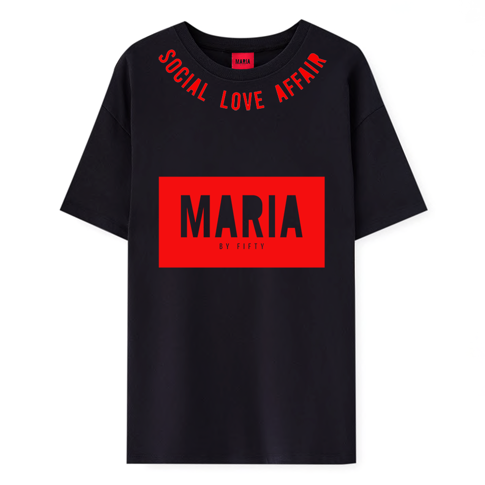 T-shirt Black Soc Red