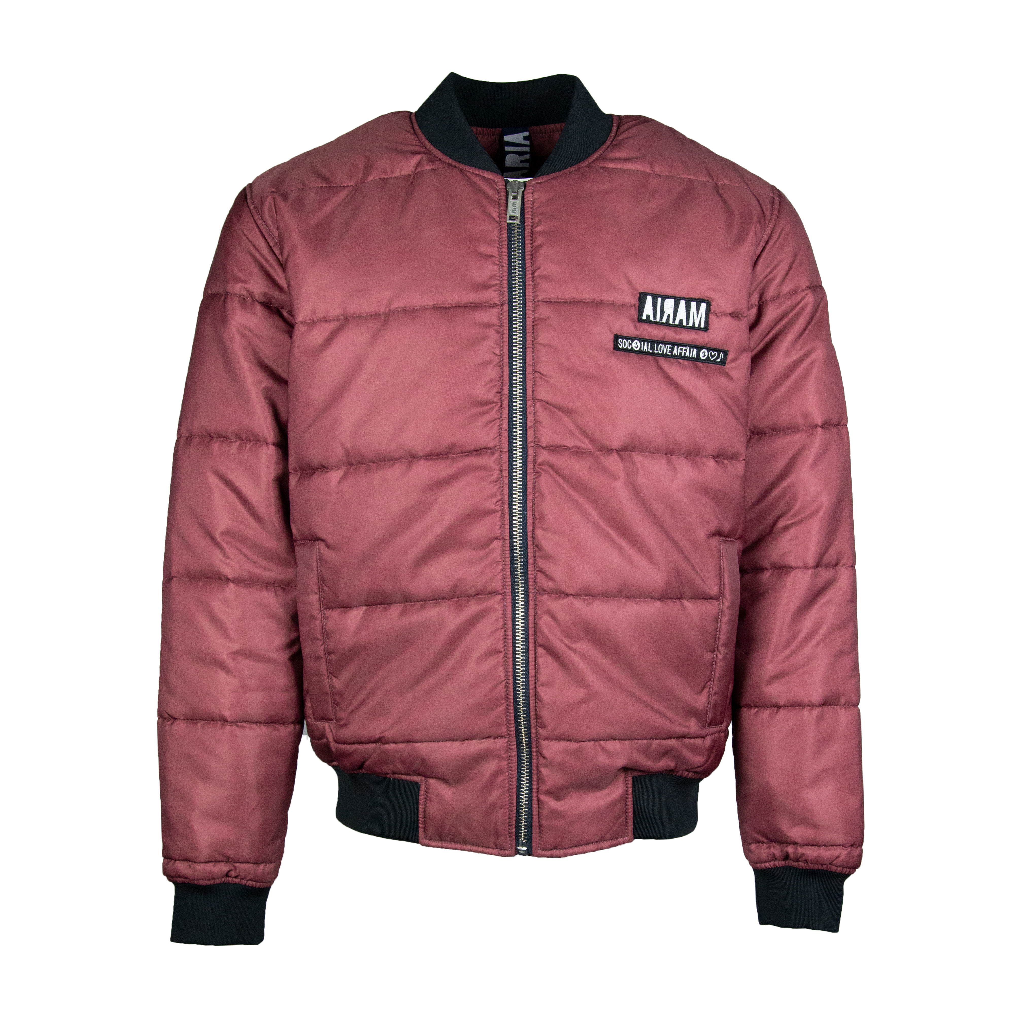 Bomber Puffy Bordeaux