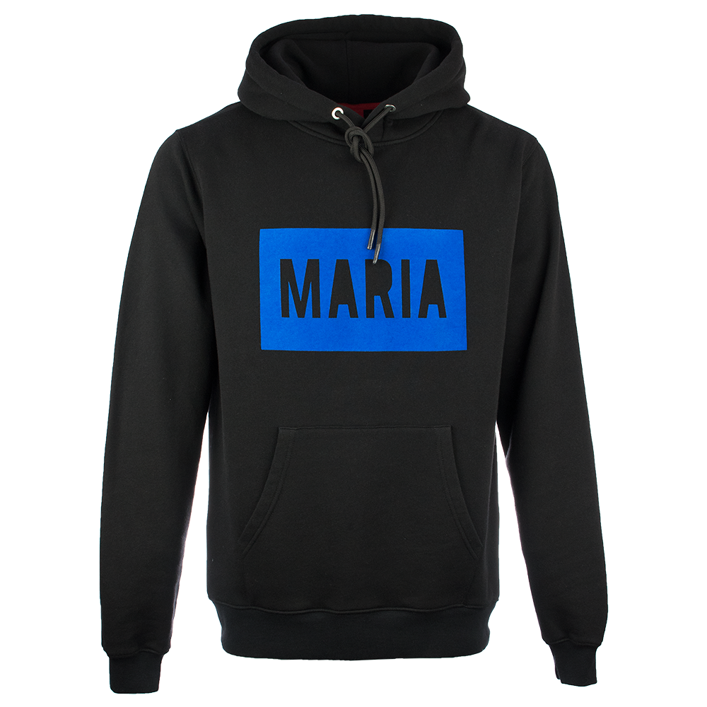 Hoodie Black Box Blue