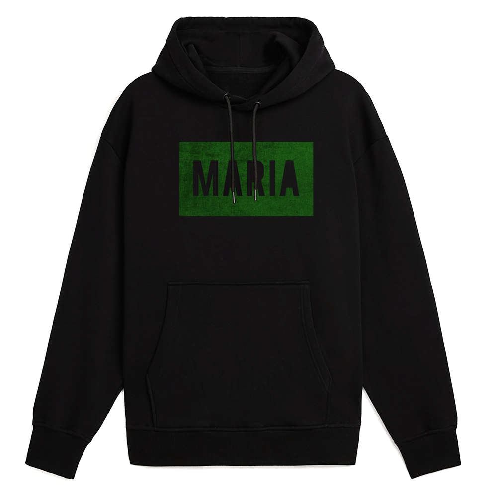 Hoodie Black Box Green