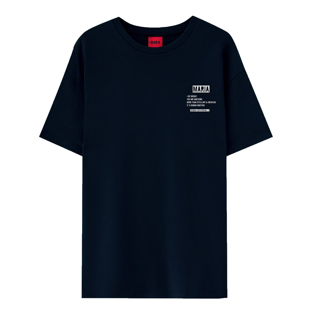 T-shirt Navy Be Unique