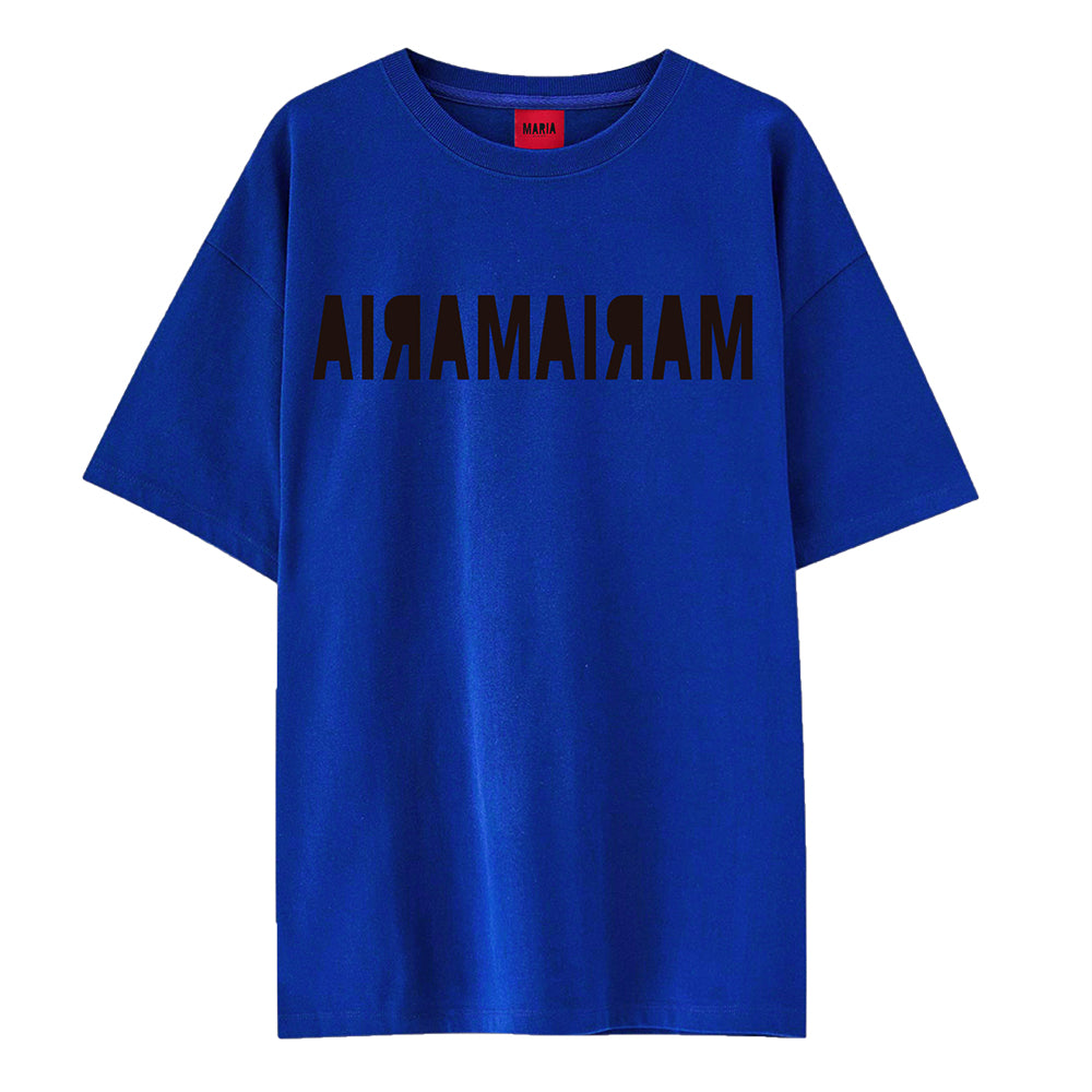T-shirt Blue Double Inverse Black