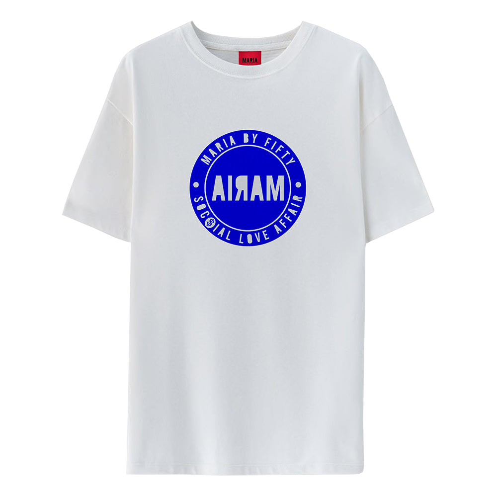 T-shirt White Badge