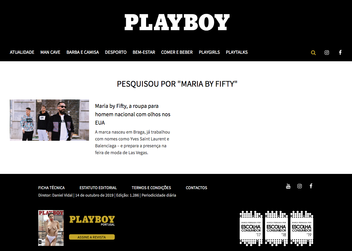 MARIA by fifty at PLAYBOY!