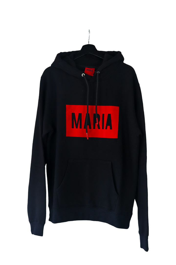 Hoodie black box red
