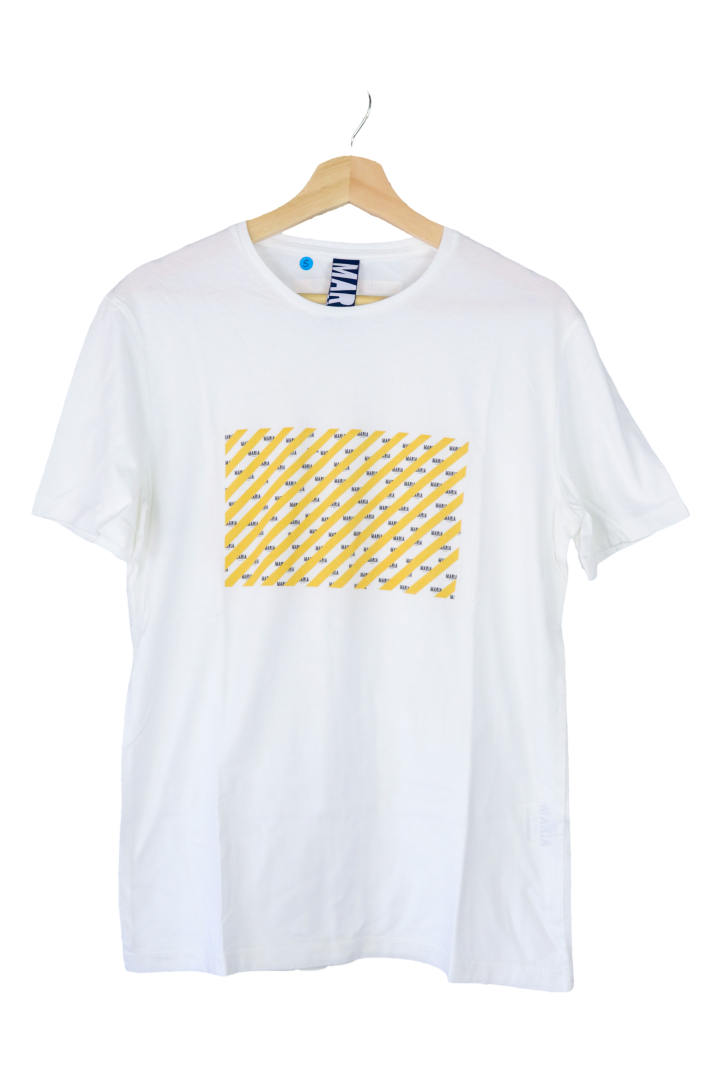 T-shirt maria risca amarela