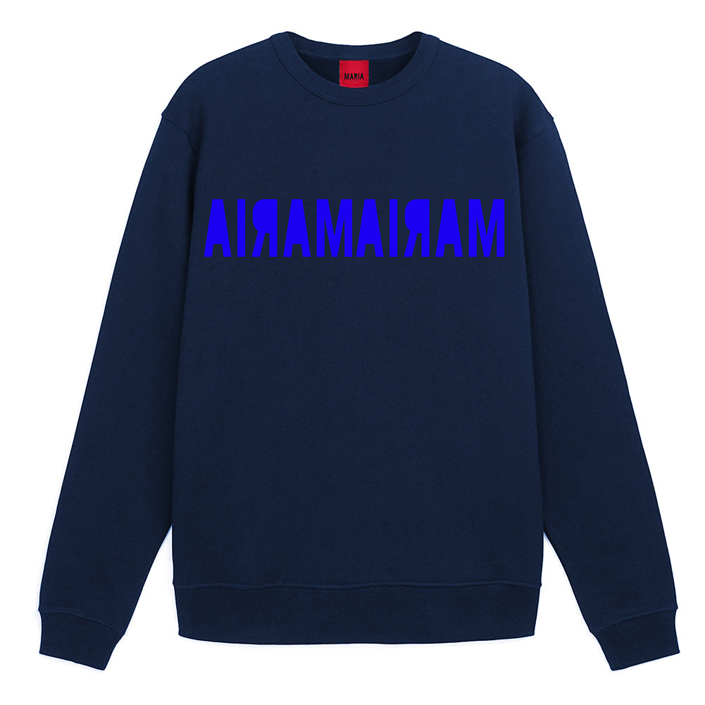 Sweatshirt Navy Double Inverse Blue